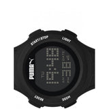 Puma Loop Black Chronograph Digital Silicone Watch