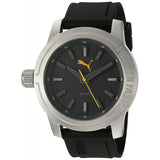 Puma Men's Quartz Stainless Steel And Polyurethane Automatic Watch Color Black