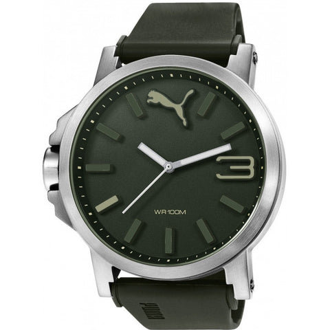 Puma Quartz Stainless Steel and Polyurethane Automatic Watch