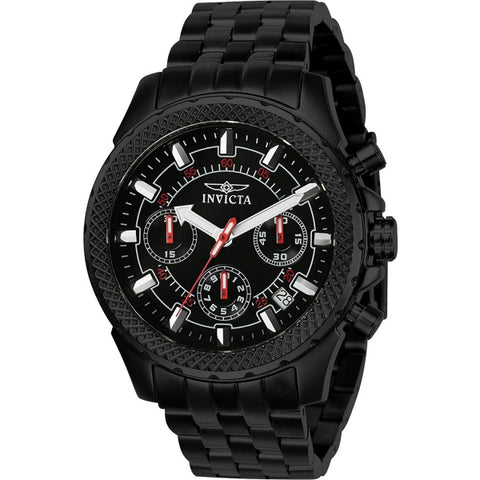 Invicta Signature Chronograph Black Dial Mens Watch