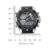 Be-Shark Men's Army Sport Wrist Watch Dual Time LCD Alarm Chronograph SH044be