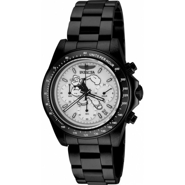 Invicta Character Collection Chronograph Silver Popeye Dial Mens 