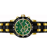 Invicta Men's Pro Diver Green Dial Yellow Steel and Black Polyurethane Strap Ch