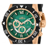 Invicta Men's Pro Diver Chronograph Green Dial Steel and Polyurethane Strap Div