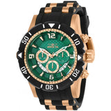 Invicta Men's Pro Diver Chronograph Green Dial Steel and Polyurethane Strap Div