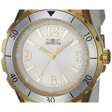 Invicta Angel White Dial White Polyurethane Ladies Watch