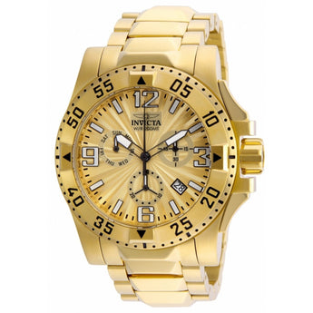 Invicta Excursion Chronograph Gold Dial Mens Watch