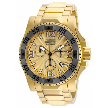 Invicta Excursion Chronograph Gold Dial Mens Watch