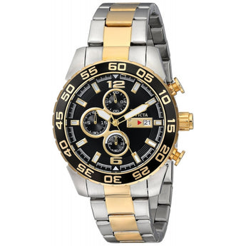 Invicta Men's 1015 II Chronograph 18k Gold-Plated and Silver-Tone Stainless Ste