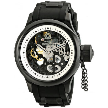 Invicta Invicta Men's 1091 Russian Diver Stainless Steel and Black Polyurethane