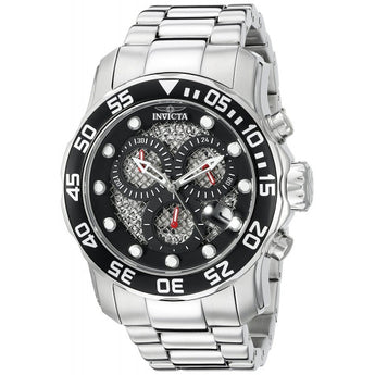 Invicta Men's 19836SYB Pro Diver Analog Display Swiss Quartz Silver-Tone Watch