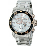 Invicta Men's 80037 Pro Diver Chronograph Silver Dial Stainless Steel Watch