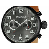 Invicta Men's Aviator Quartz Stainless Steel and Leather Casual Watch