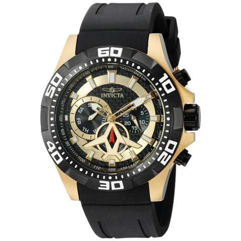 Invicta Men's Aviator Quartz Stainless Steel And Polyurethane Automatic Watch