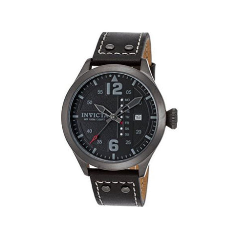 Invicta Men's I-Force Quartz Stainless Steel and Leather Casual Watch
