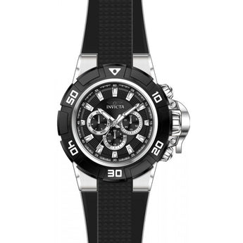 Invicta Men's I-Force Quartz Stainless Steel and Silicone Casual Watch, Black