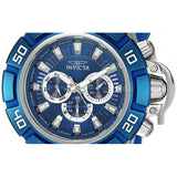 Invicta Men's I-Force Quartz Stainless Steel and Silicone Casual Watch, Blue