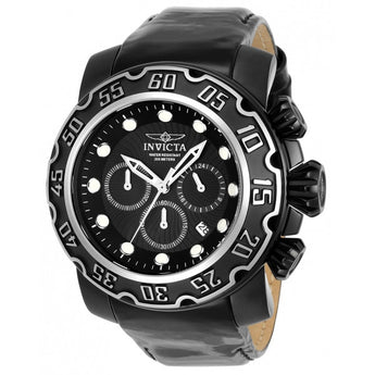 Invicta Men's Lupah Quartz Stainless Steel and Leather Casual Watch