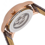 Invicta Men's Objet d'Art Automatic Stainless Steel and Leather Casual Watch, B