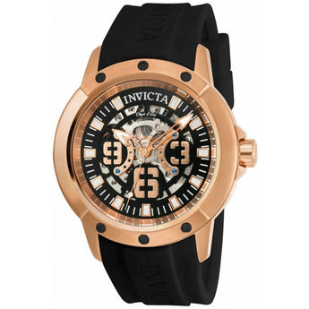 Invicta Men's Objet D Art Automatic Stainless Steel and Silicone Casual Watch