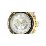 Invicta Men's Pro Diver Black Bezel Steel and Polyurethane Strap Chrono Watch