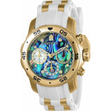 Invicta Men's Pro Diver Chronograph Blue Abalone Dial Mens Watch