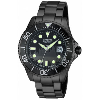 Invicta Men's Pro Diver Quartz 3 Hand Black Dial Watch