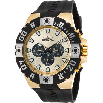 Invicta Men's Pro Diver Quartz Stainless Steel and Polyurethane Casual Watch, B