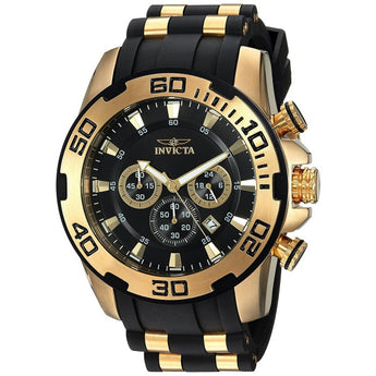 Invicta Men's Pro Diver Quartz Stainless Steel and Silicone Casual Watch