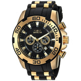 Invicta Men's Pro Diver Quartz Stainless Steel and Silicone Casual Watch