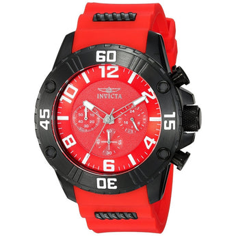 Invicta Men's Pro Diver Quartz Stainless Steel and Silicone Casual Watch