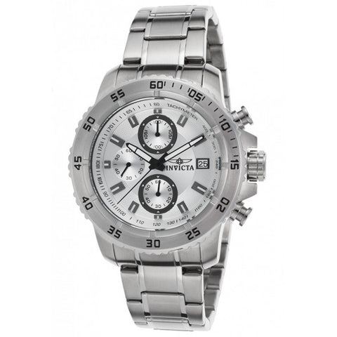 Invicta Men's Pro Diver Quartz Stainless Steel Casual Watch, Silver-Toned