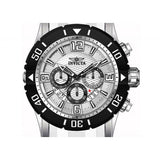 Invicta Men's Pro Diver Silver Dial Steel and White Polyurethane Strap Chronogr