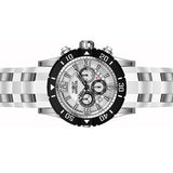 Invicta Men's Pro Diver Silver Dial Steel and White Polyurethane Strap Chronogr