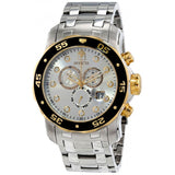 Invicta Men's Pro Diver Silver Stainless-Steel Swiss Chronograph Watch