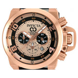 Invicta Men's Quartz Stainless Steel and Leather Casual Watch