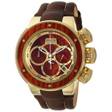 Invicta Men's Reserve Quartz Stainless Steel and Leather Casual Watch