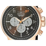 Invicta Men's S1 Rally Quartz Steel-Two-Tone and Silicone Casual Watch, Black