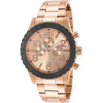 Invicta Men's Specialty Chronograph 18k Rose Gold Ion-Plated Stainless Steel Wa