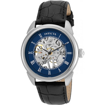 Invicta Men's Specialty Mechanical Hand Wind Stainless Steel and Leather Casual