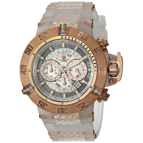 Invicta Men's 'Subaqua' Quartz Stainless Steel and Silicone Casual Watch