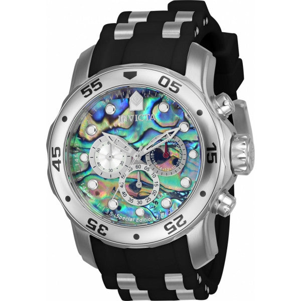 Invicta Men's Pro Diver Chronograph Blue Abalone Dial Watch – Bixme