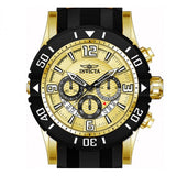 Invicta Men's Pro Diver silicone strap, steel case, chronograph