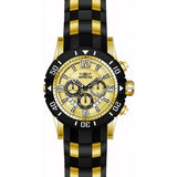 Invicta Men's Pro Diver silicone strap, steel case, chronograph