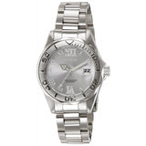 Invicta Women's 12851 Pro Diver Silver-Tone Watch with Crystal Accents