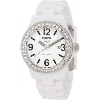 Invicta Women's Angel Collection Crystal-Accented White Watch