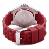 Invicta Women's Angel Quartz Stainless Steel and Leather Casual Watch, Red