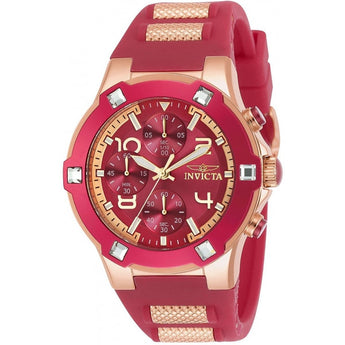 Invicta Women's BLU Quartz Gold and Silicone Casual Watch