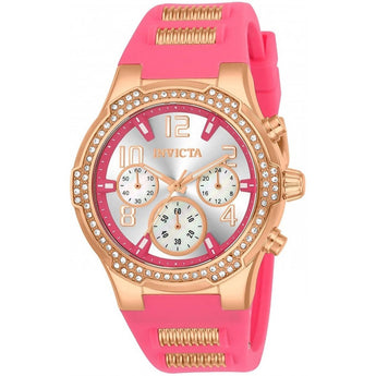 Invicta Women's BLU Quartz Gold and Silicone Casual Watch