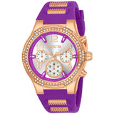 Invicta  Women's BLU Quartz Gold and Silicone Casual Watch